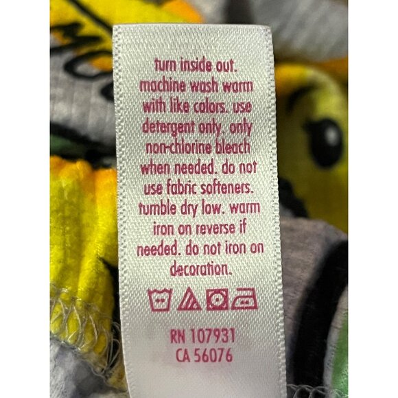 Justice Girls 10 Sleep Pants Jogger Smiley Face Emoji Hugs Current Mood - Picture 7 of 13